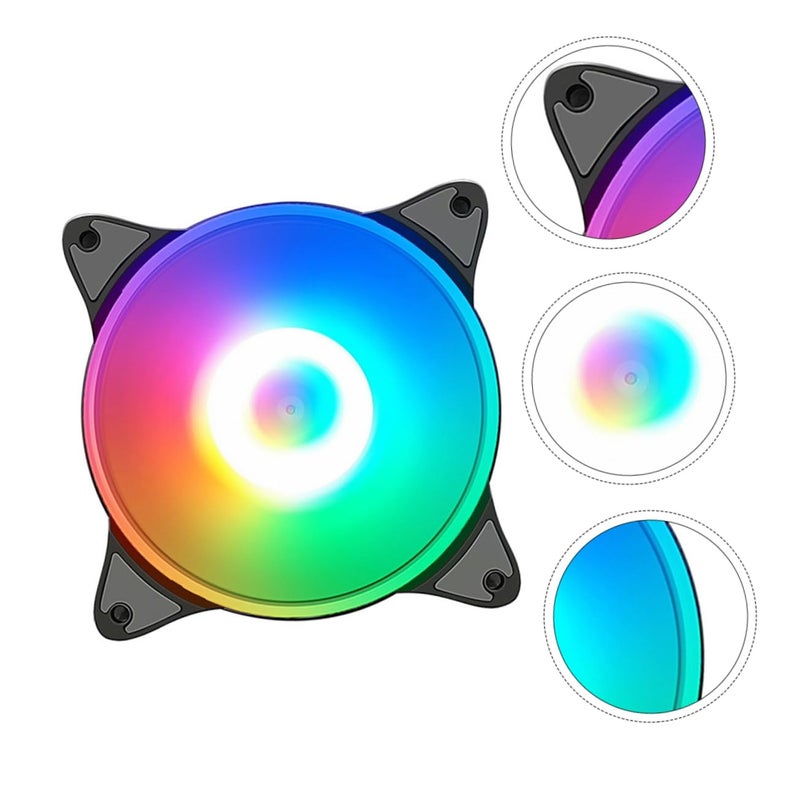 Colorful LED Cooling Fan For Desktop Computer High Airflow Silent Case Fan Easy Installation - Image 4