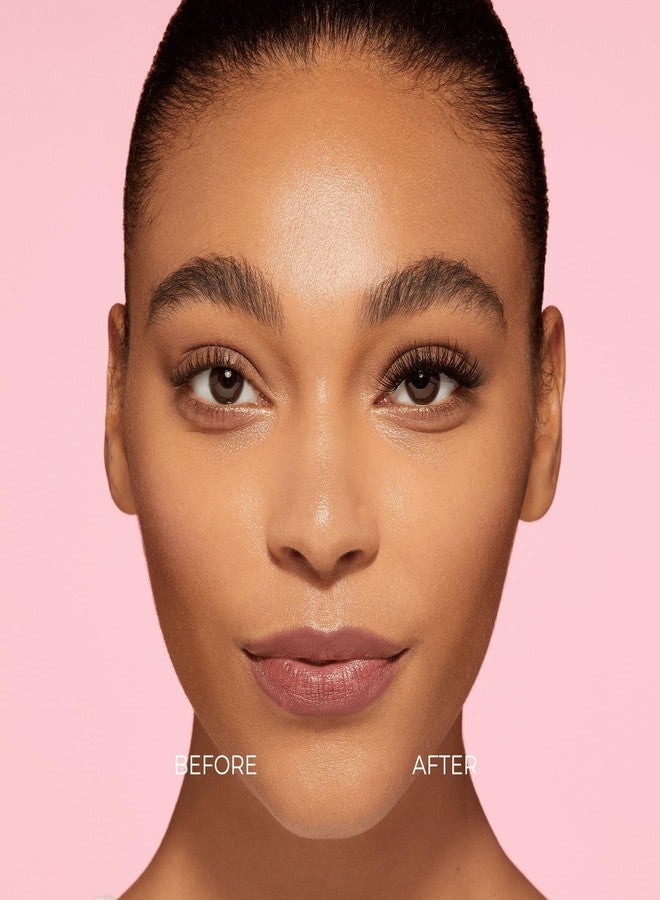 Impress KISS imPRESS Falsies Press On Self Adhesive Eyelashes, 12mm-14mm Natural Volume Press On Lashes, Black, No Glue Needed, Invisible Band, 12 Lash Clusters - Bold - Image 5