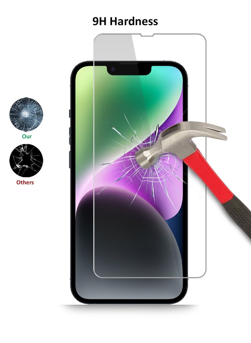 Techie Apple iPhone 14 HD Clear Tempered Glass Screen Protector  - Image 3