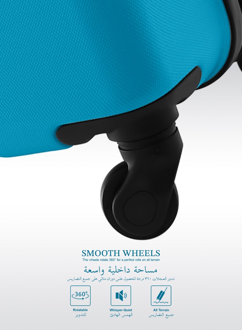 PARAJOHN مجموعة حقائب السفر الصلبة سبيكتروم 2 قطع - أزرق (20 و 28 بوصة) - Image 4