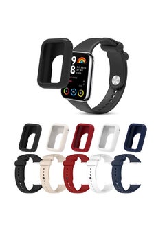 O Ozone أشرطة سيليكون + حافظة ساعة متوافقة مع سوار المعصم Xiaomi Mi Smart Band 8 Pro وRedmi Watch 4 [الحافظة متوافقة فقط مع Mi Band 8 Pro]  - Image 1