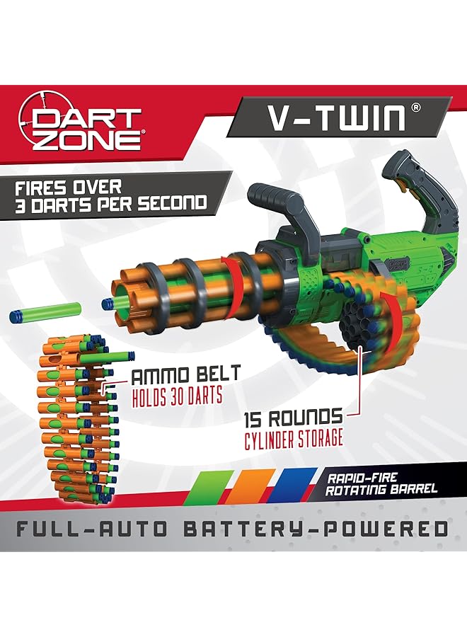 Dart Zone V Twin Motorized Gatling Belt Blaster - Image 3