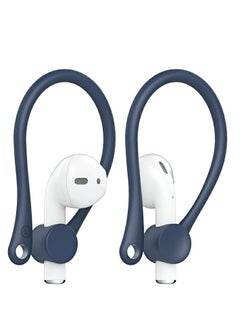 1 Pair Anti-Lost Silicone Ear Hooks for Apple AirPods 1/2/3/Pro – Secure Fit Eartips (Blue)
