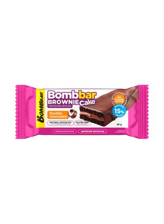 Protein Brownie with Double Chocolate Filling
