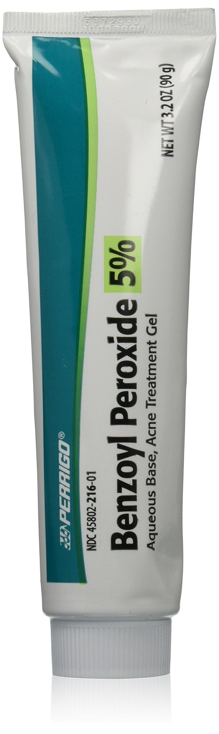 Perrigo Benzoyl Peroxide 5 Percent Large 90 gram Tube of Acne Treatment Gel - Image 2