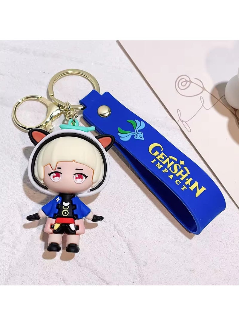Eula Vision Of God Cosplay Key Chain Unisex Pendant Keyring Accessories Gift PropGame Genshin Impact Alloy Keychain  - Image 1