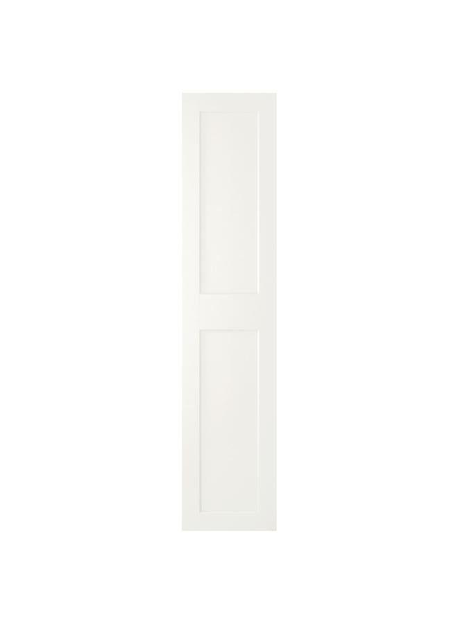 Zaboon Door With Hinges, White, 50X229 Cm - Image 1