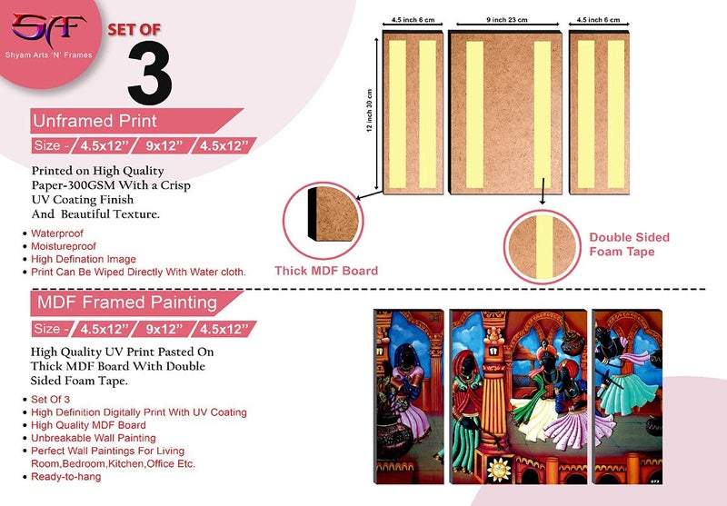 SAF paintings 6MM Modern Art Panel Painting(SANFJM1425) SANFJM1425 - Image 3
