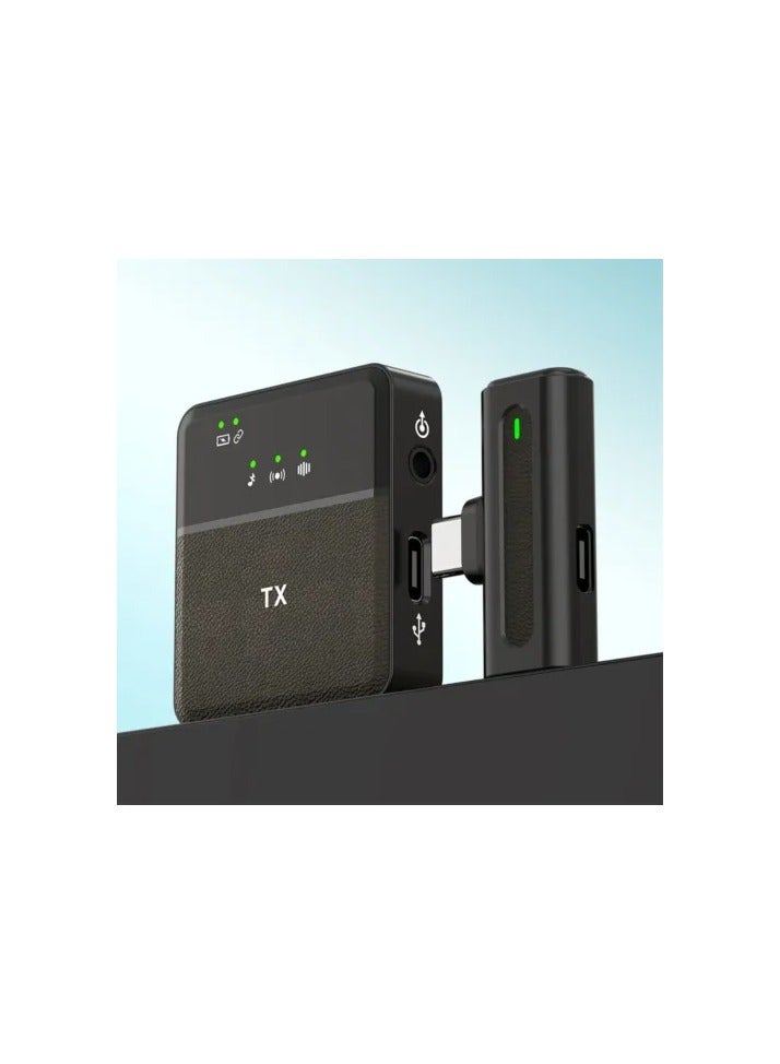 Tx Professional Wireless Microphone System with 2 Lavalier Microphones- SX8 Black - Image 1