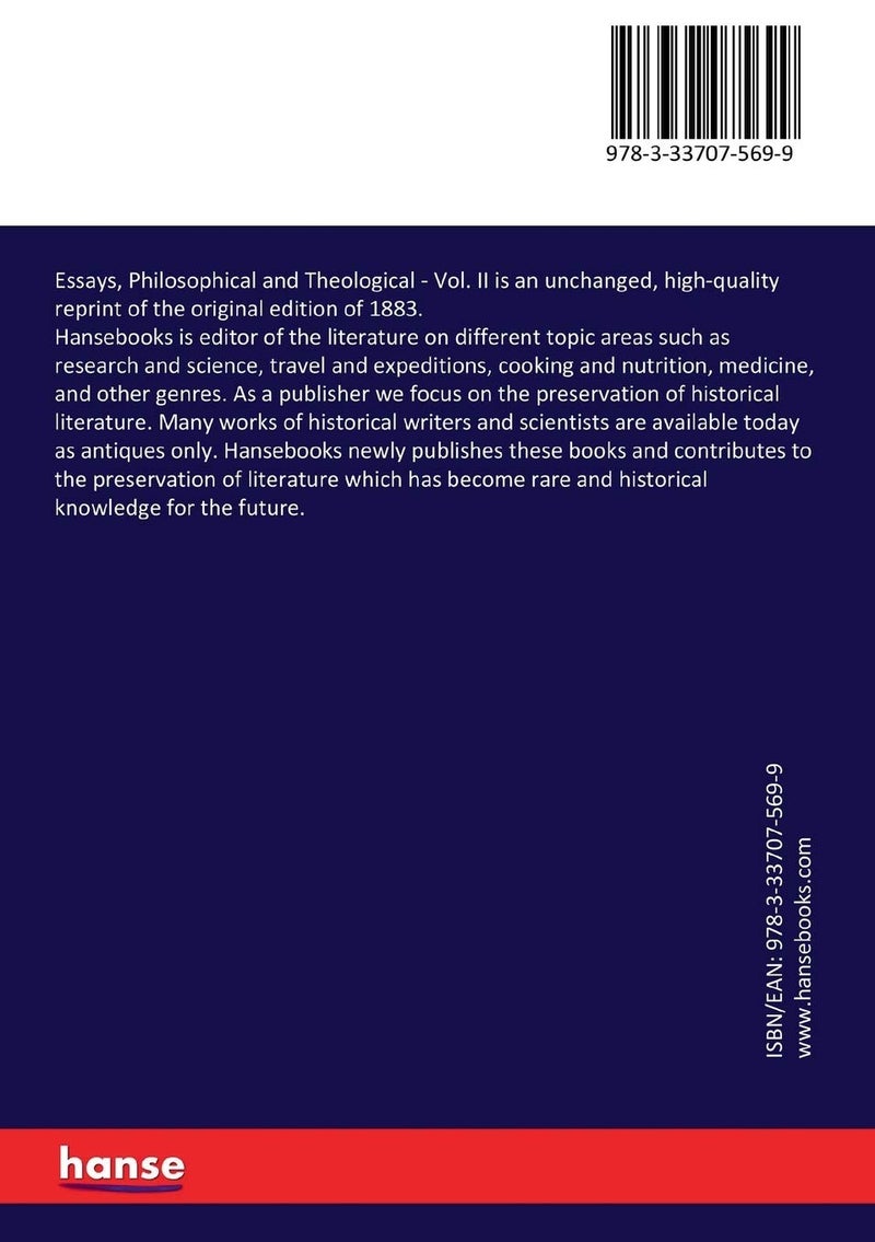 Essays, Philosophical and Theological: Vol. II - Image 2