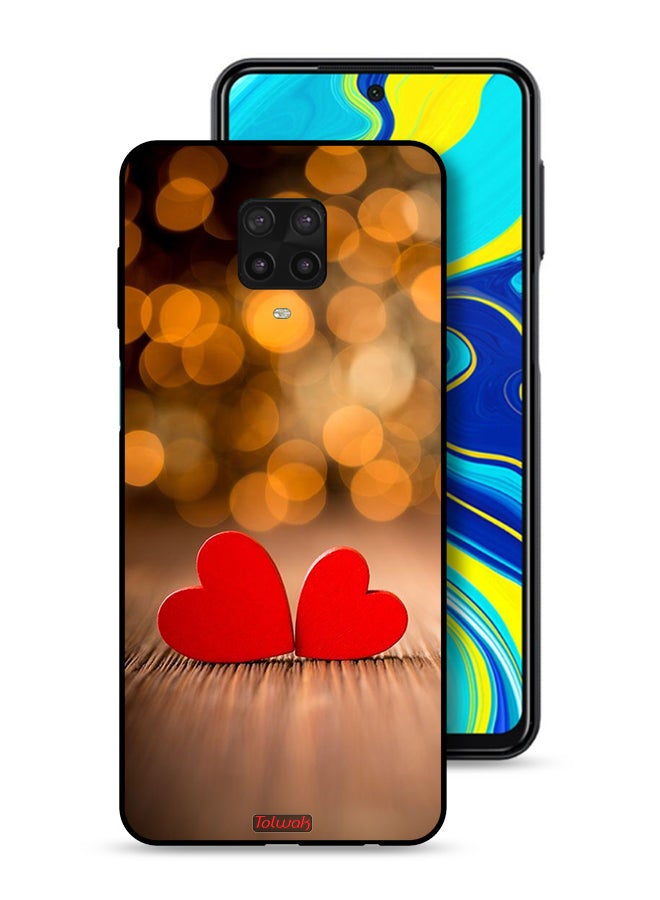 Tolwak Xiaomi Redmi Note 9 Pro Protective Case Cover Two Beautiful Hearts  - Image 1