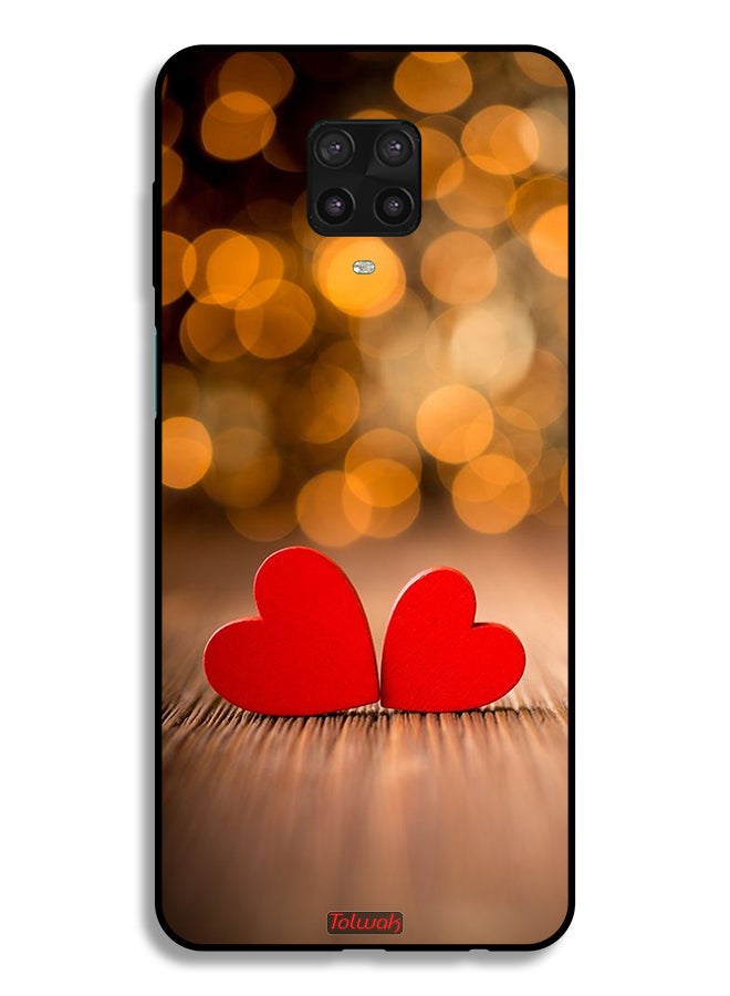 Tolwak Xiaomi Redmi Note 9 Pro Protective Case Cover Two Beautiful Hearts  - Image 2