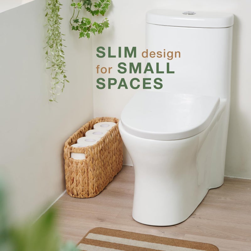 84ECO Toilet Paper Storage Basket, Toilet Paper Holder with Storage for Up to 8 Rolls, Coastal Bathroom Decor, Rattan Bathroom Accessories - Image 3