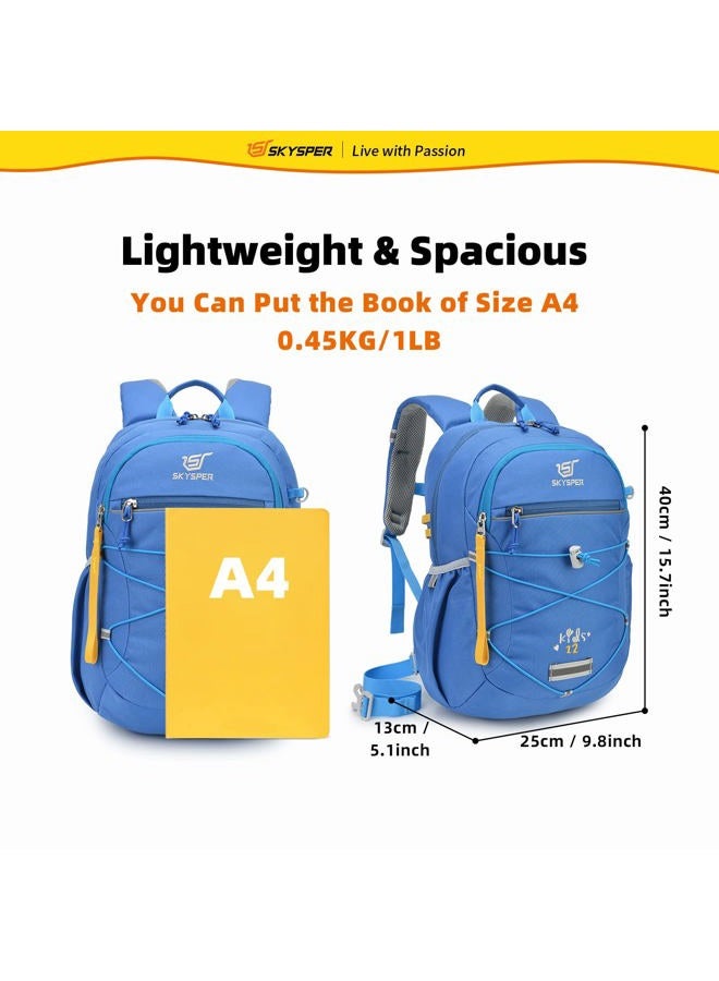 SKYSPER Kids Backpack 12L Children School Bag Child Boy Girl Pack Ages 4-8 for Traveling Day Trips Classes Camping(Blue)  - Image 5