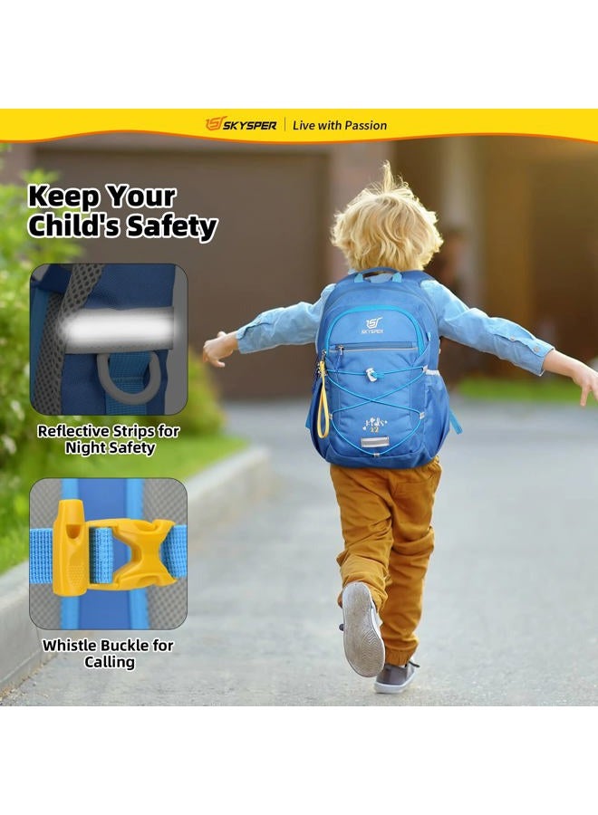 SKYSPER Kids Backpack 12L Children School Bag Child Boy Girl Pack Ages 4-8 for Traveling Day Trips Classes Camping(Blue)  - Image 2