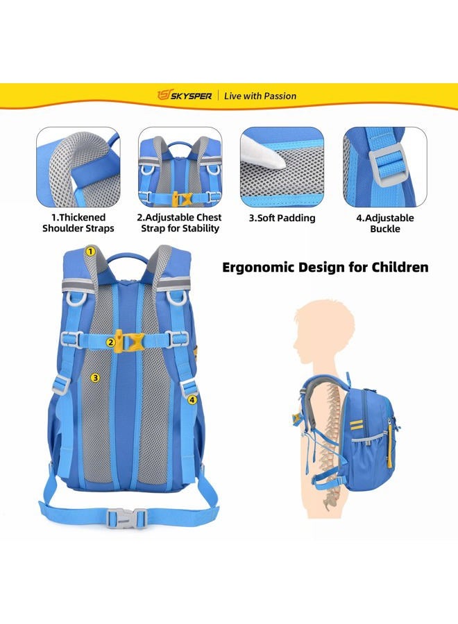 SKYSPER Kids Backpack 12L Children School Bag Child Boy Girl Pack Ages 4-8 for Traveling Day Trips Classes Camping(Blue)  - Image 4