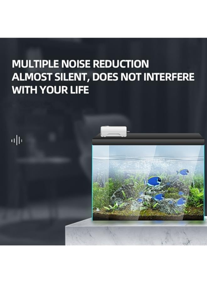 B&K Aquarium Adjustable Air Pump 3.5W 2 Outlets Oxygen Pump Good Noise Reduction Technology - Image 4