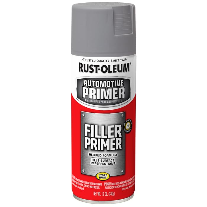 Rust-Oleum 249279 Automotive Filler Primer Spray, 11 oz, Gray - Image 1
