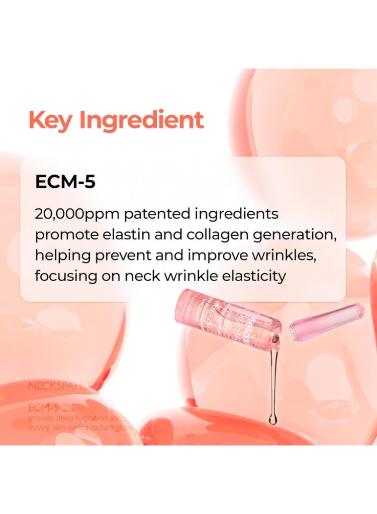 دكتور ميلاكسين Dr. Melaxin Necksphalt ECM Barrier Ampoule أمبول كوري للعناية بالرقبة للترطيب والشد ودعم حاجز البشرة - Image 3
