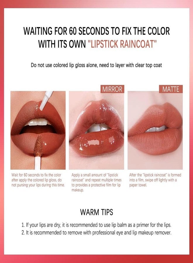VBA Two-step Liquid lipstick with Moisturizing Lip Oil Double Head Waterproof Lip Gloss Non-Sticky Tinted with Fruit Flavor Lip Oil Matte Finish (103) - Image 4