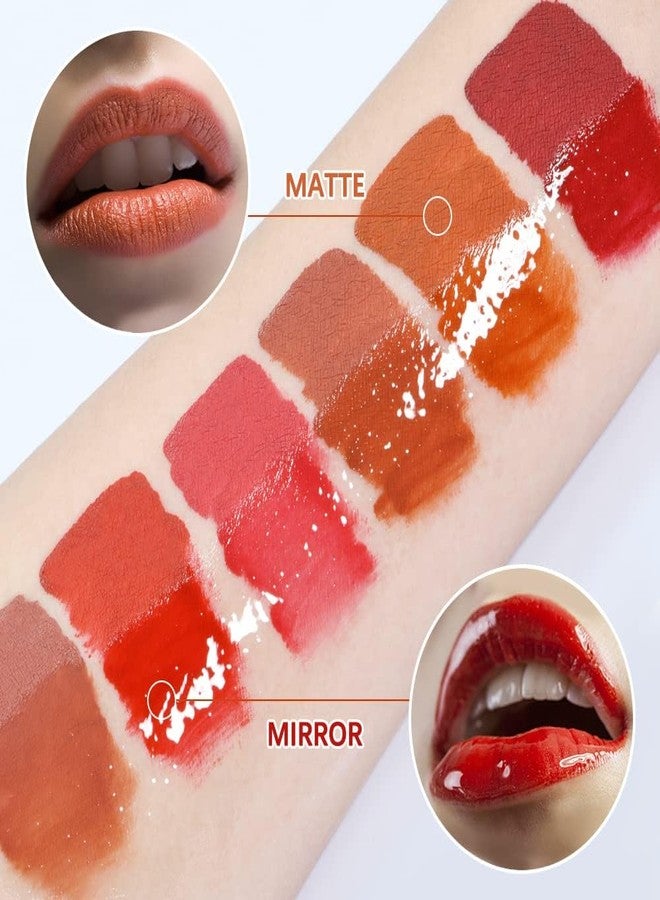 VBA Two-step Liquid lipstick with Moisturizing Lip Oil Double Head Waterproof Lip Gloss Non-Sticky Tinted with Fruit Flavor Lip Oil Matte Finish (103) - Image 5