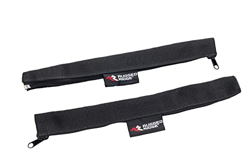Rugged Ridge Door Limiting Straps for Jeep WranglerGladiator Nylon Black 1210302 Fits 20182025 Jeep Wrangler JLJLU 20202025 Jeep Gladiator JT Front 20072018 Wrangler JKU Rear - Image 1