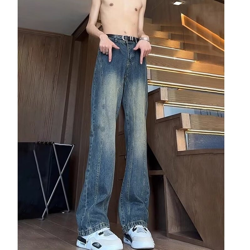 Unisex Classic Denim Jeans Loose Fit Daily Outdoor Wear - Image 2