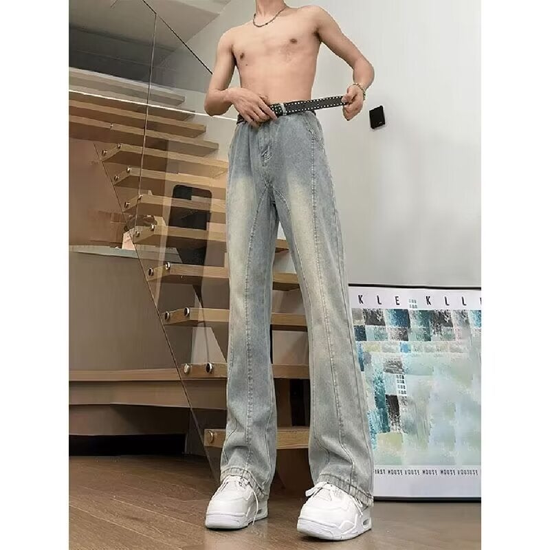 Unisex Classic Denim Jeans Loose Fit Daily Outdoor Wear - Image 1