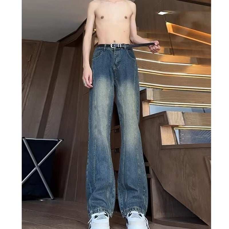 Unisex Classic Denim Jeans Loose Fit Daily Outdoor Wear - Image 3