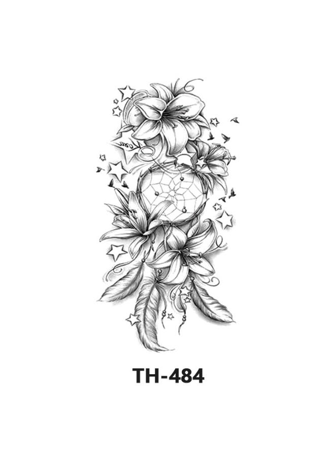 AuliceVerse Ramadan Body Art – 12 Large 210x148mm Dark Floral & Animal Temporary Tattoos, Waterproof Stickers for Celebration Style - Image 4