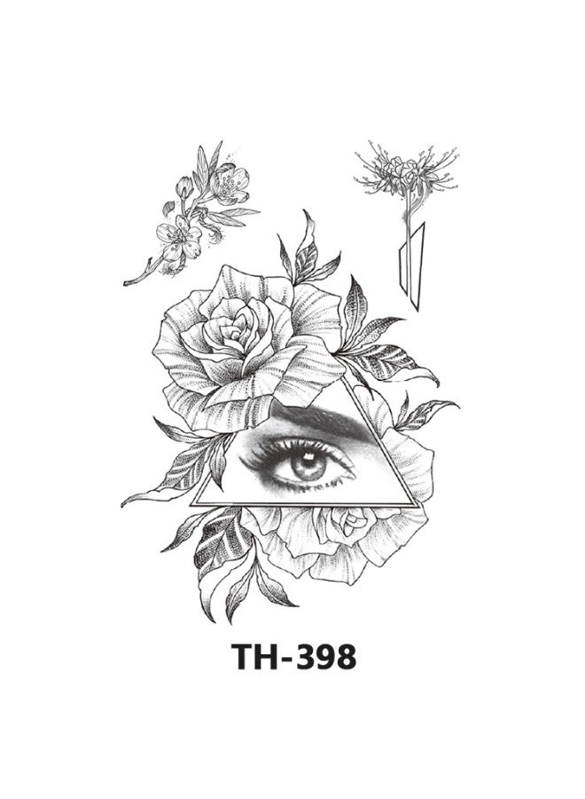 AuliceVerse Ramadan Body Art – 12 Large 210x148mm Dark Floral & Animal Temporary Tattoos, Waterproof Stickers for Celebration Style - Image 5