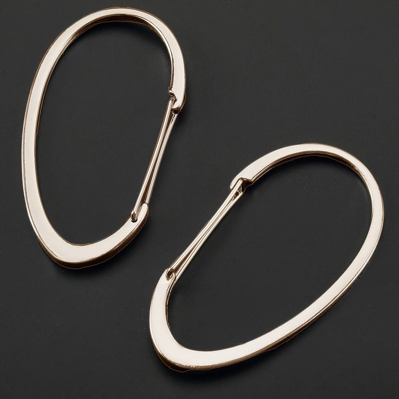 12 Black Ring Shower Curtain Hooks Heavy Duty Rust Resistant Metal - Image 2