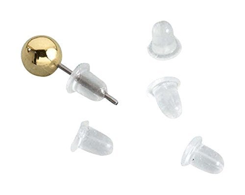 Fox Valley Traders Clear Bullet Earring Backs - Image 3