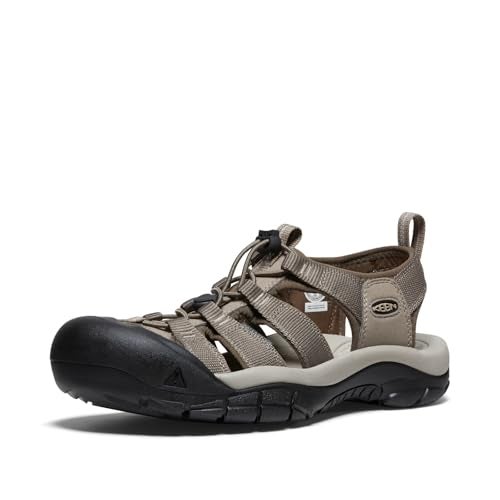 KEEN Men's Newport H2 Closed Toe Water Sandals, Brindle/Canteen, 10.5 US - Image 1