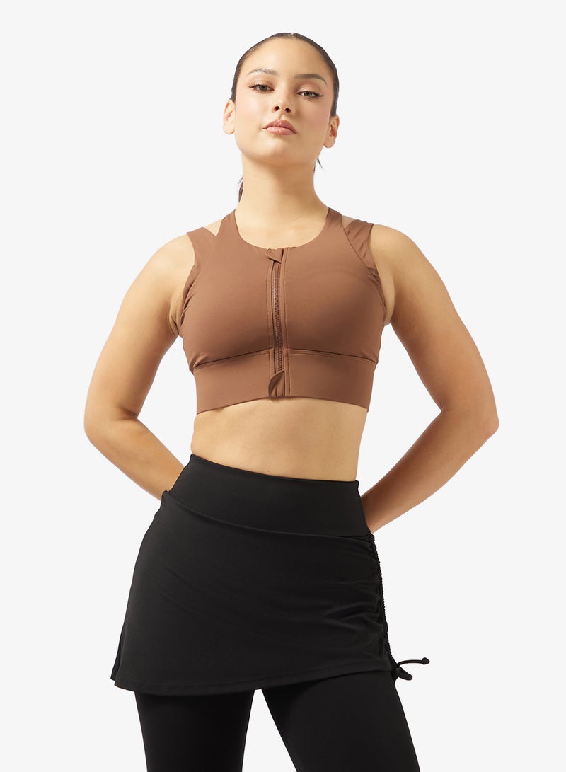 FRWD Seamless Zip Up High Coverage Tank Top - Image 1