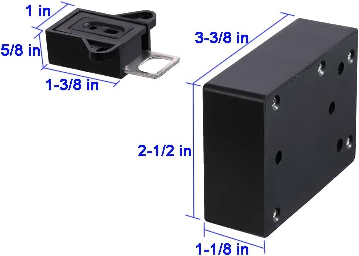 WOOCH RFID Locks for Hidden DIY Lock - Electronic Cabinet Lock with USB Cable for Wooden Cabinet Drawer Locker Cupboard Gun Box (2 Pack) - Image 2