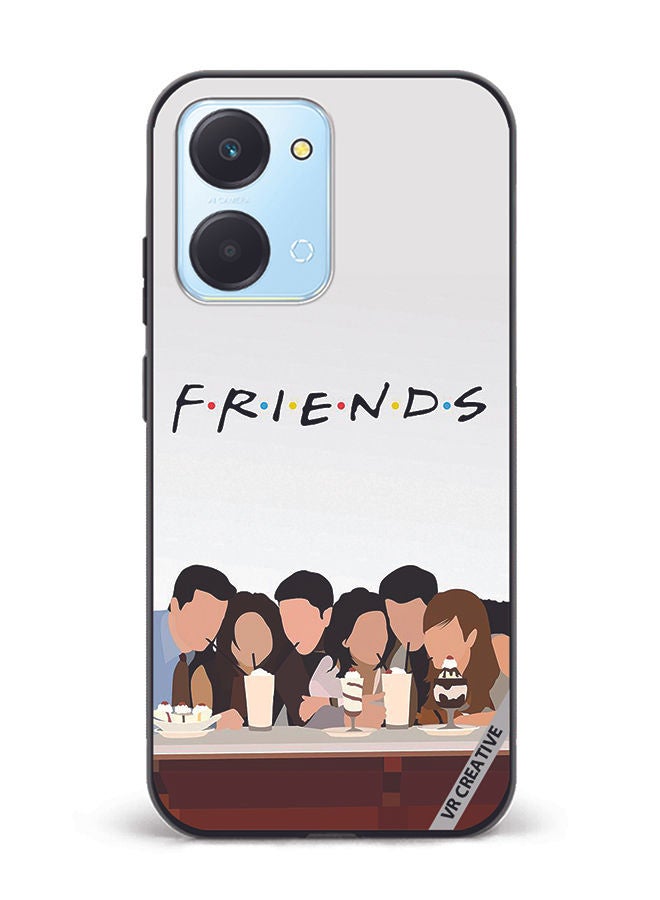 VR CREATIVE Protective Case Cover For Honor Play7T Friends Design Multicolour - Image 1