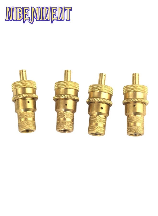 NIBEMINENT 4PCS Automatic Tire Deflator, Brass Adjustable Tire Deflator Kit, Universal 6-30 PSI Preset Air Down Tire Deflators Offroad Accessories, Fits Most Car, Truck, ATV, Truck - Image 3