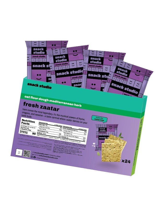 Snack Studio Fresh Zataar Squares Value Pack 192g - Image 2