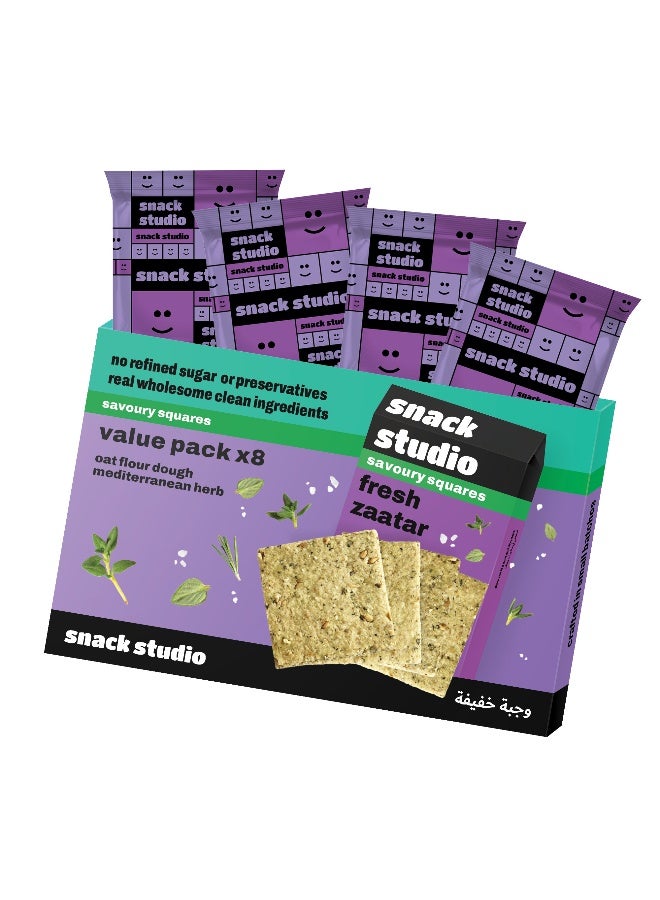 Snack Studio Fresh Zataar Squares Value Pack 192g - Image 1