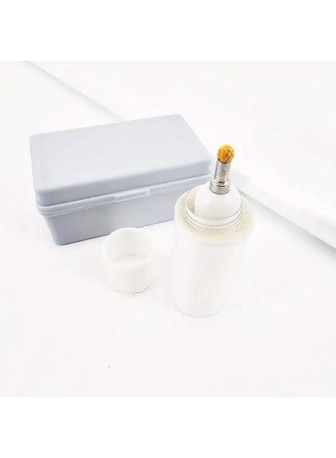 Retractable Magic Candle Trick Prop White Plastic Golden Cap Telescopic Illusion Performance - Image 1