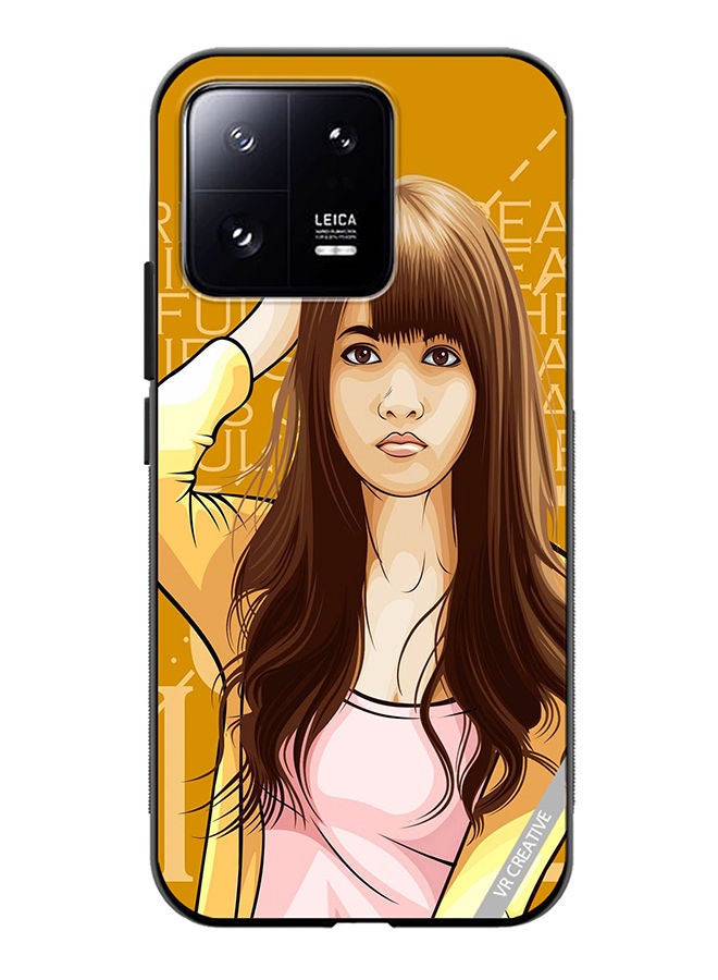 VR CREATIVE Protective Case Cover For Xiaomi 13 Girl Posing Design Multicolour - Image 1