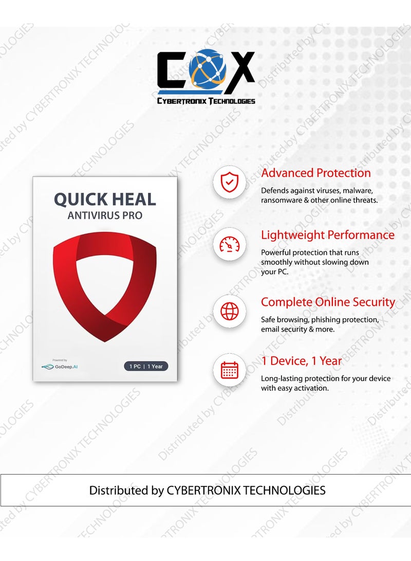 Quick Heal Microsoft Windows 10 Home | 1 PC License (Single) Lifetime + Quick Heal Antivirus Pro for 1 Window Device 1 Year | Digital Subscription | SAME DAY DELIVERY - Image 3