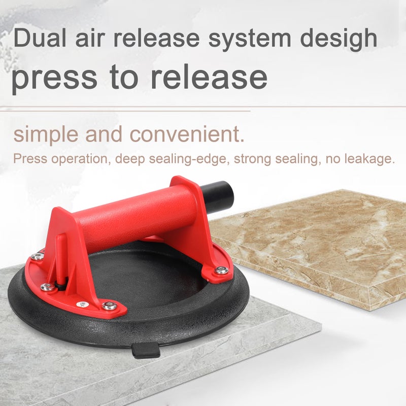 200mm Diameter Vacuum Suction Cup 100kg High Bearing Capacity Heavy Duty Vacuum Ceramic Tile Lifter for Granite Glass Lifting Tool - Image 4