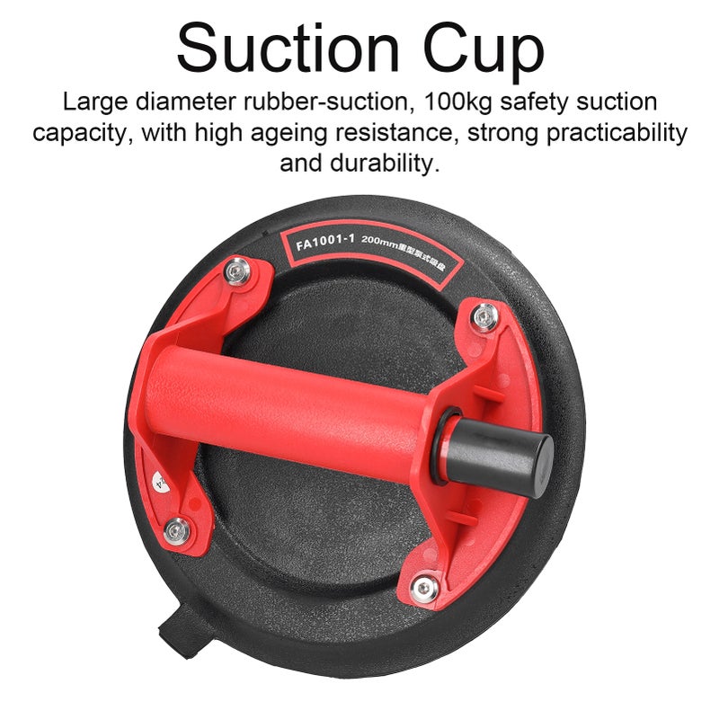 200mm Diameter Vacuum Suction Cup 100kg High Bearing Capacity Heavy Duty Vacuum Ceramic Tile Lifter for Granite Glass Lifting Tool - Image 2
