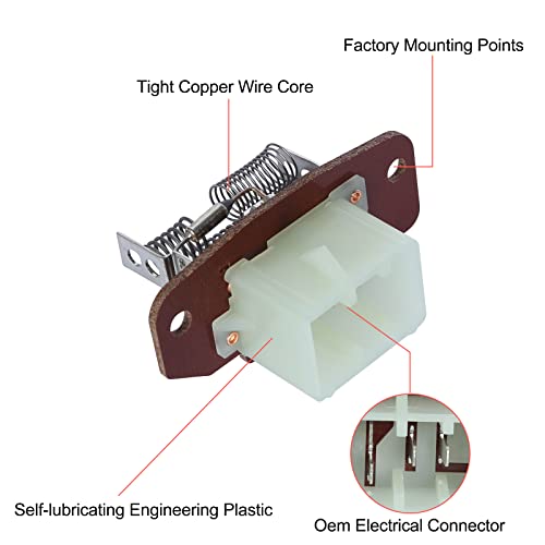 BINWUHI HVAC Heater Blower Motor Resistor Compatible with Ford E-150 E-250 E-350 E-450 E-550, Ford Econoline, F-250 F-350 F-450 F-550 Super Duty, Ford Excursion, Replaces 4C2Z19A706AA, 973-013, F6UZ19A706AA - Image 3