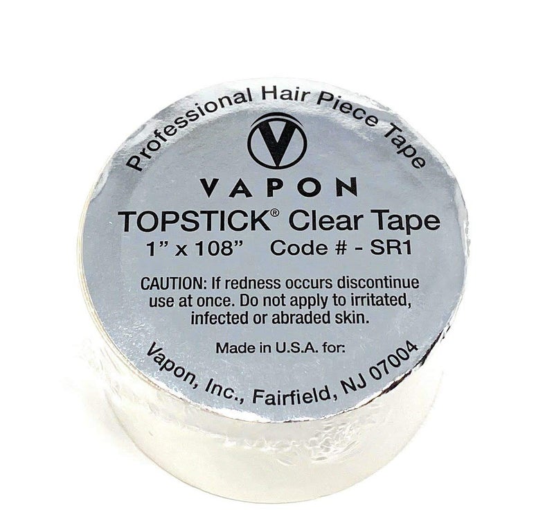 Vapon Double Sided Medical Grade Adhesive Tape Roll, 1 Inches x 108 Inches-Clear - Image 1