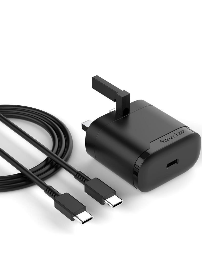 ELTRAZONE Fast Charger for Samsung Galaxy S24 S23 Ultra S23+ S23 S21 Ultra S21+ S21 S22 Ultra S22+ S22 A54 A53 A52 A32 25W USB C Plug - Image 1