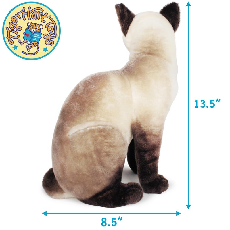 TigerHart Stefan The Siamese Cat - 14 Inch Stuffed Animal Plush - Image 5