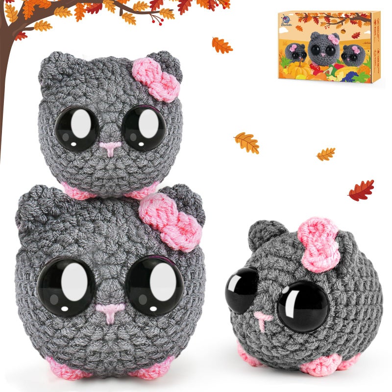 Crochetta Crochet Kit For Beginners  Beginner Crochet Kit For Adults With Step-By-Step Video Tutorials  Diy Crochet Animal Kits Knitting Supplies - Image 1